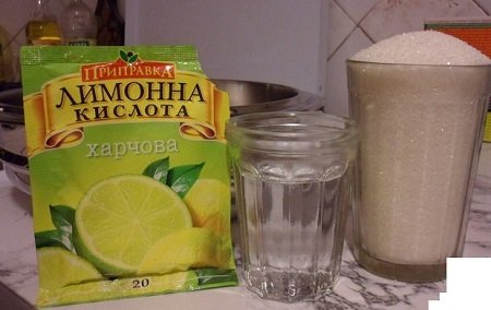 лимонная кислота и сахар для очистки самогона